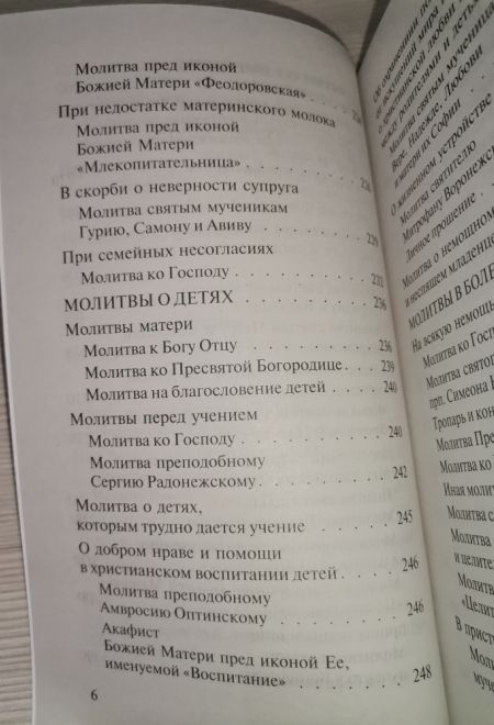 Молитвослов православной семьи в мягкой обложке (Сатисъ)