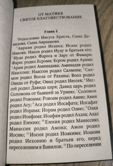 Святое Евангелие с выделенными словами Спасителя (Терирем)