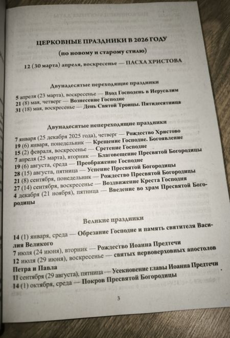 2026 Благодатный очаг. Православный календарь-книга с чтениями на каждый день на 2026-й год (Летопись)